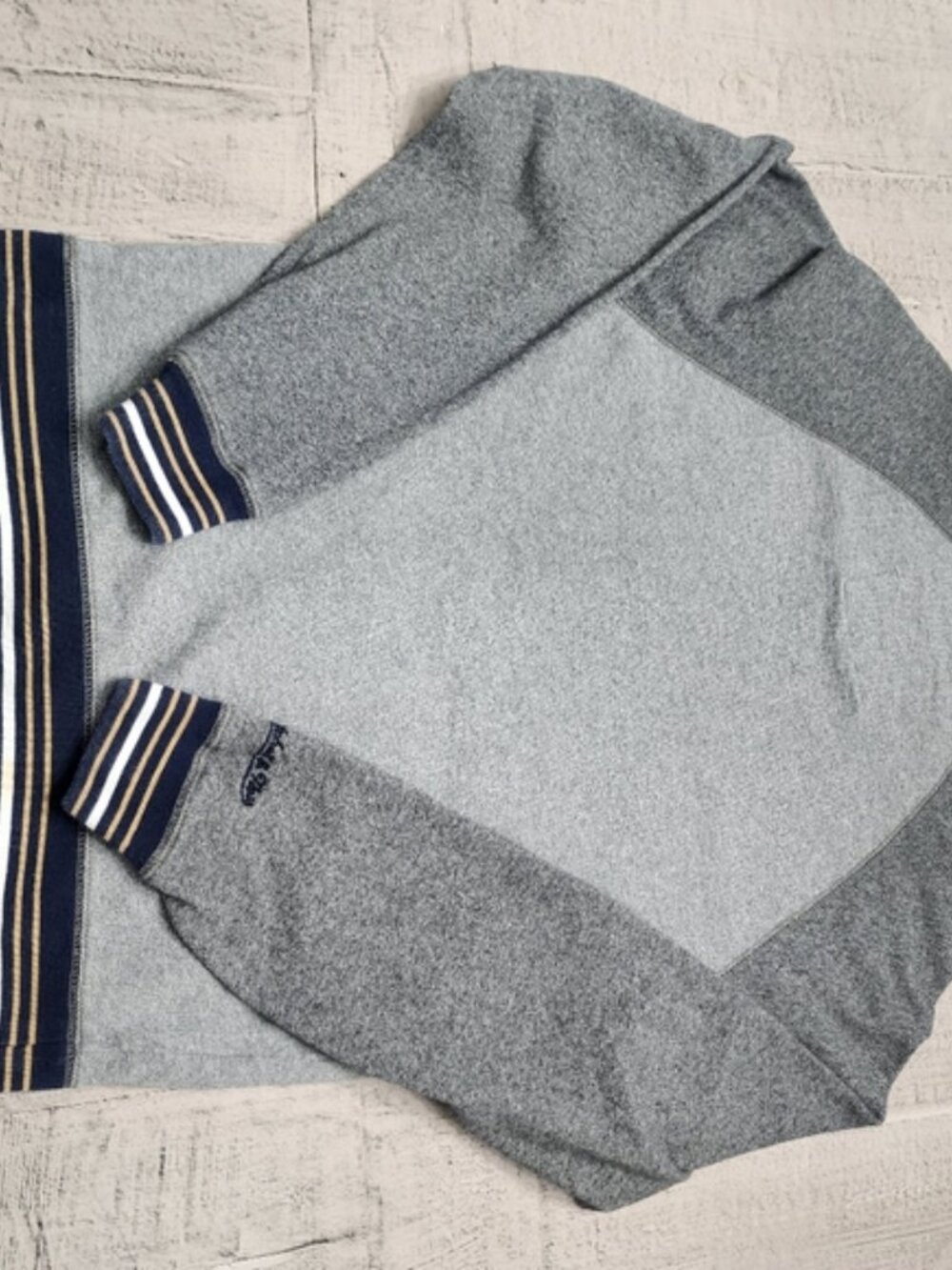 Notre Dame NCAA Mitchell&Ness‎ Size M Gray Men's Long Sleeve Crewneck Sweatshirt - Picture 6 of 9